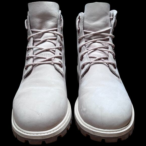 TIMBERLAND Premium Women's Size 6 Boot Cameo Rose Pink Nubuck 6" Waterproof - Picture 8 of 16